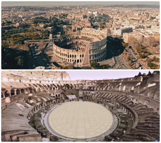 Tagen direkt im Kolosseum in Rom