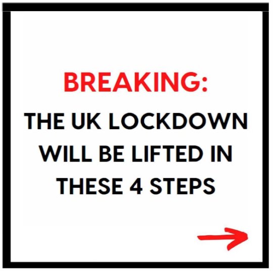 Breaking News - Roadmap to Lifting Lockdown in the UK 