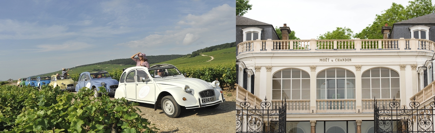 2CV and Moet 2CV and Moet